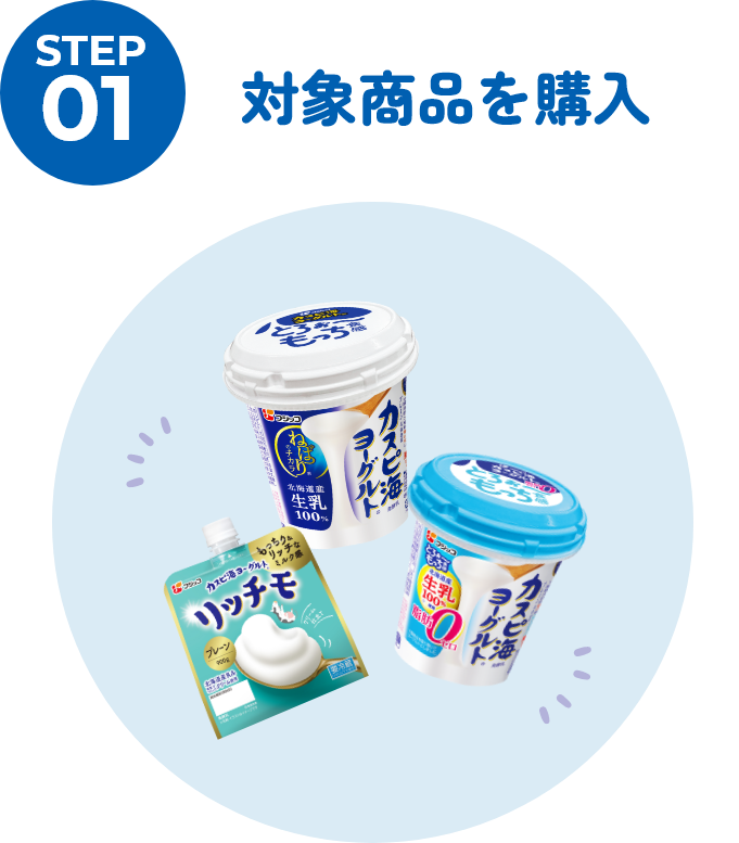 対象商品を購入